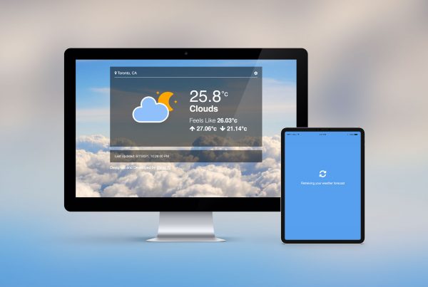 Pronto Weather Web App